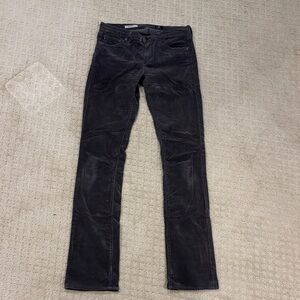 AG Adriano Goldschmied Women's Dark Gray Straight Leg Jeans